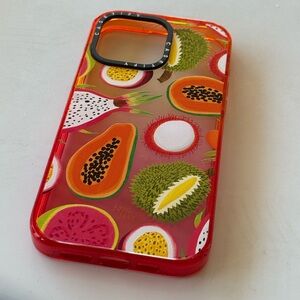 Casetify Exotic Fruit Pattern Phone Case - Red and Orange